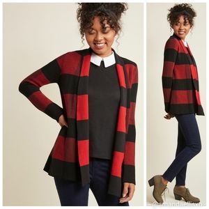 Bea & Dot ModCloth Simply Snuggly Plaid Cardigan